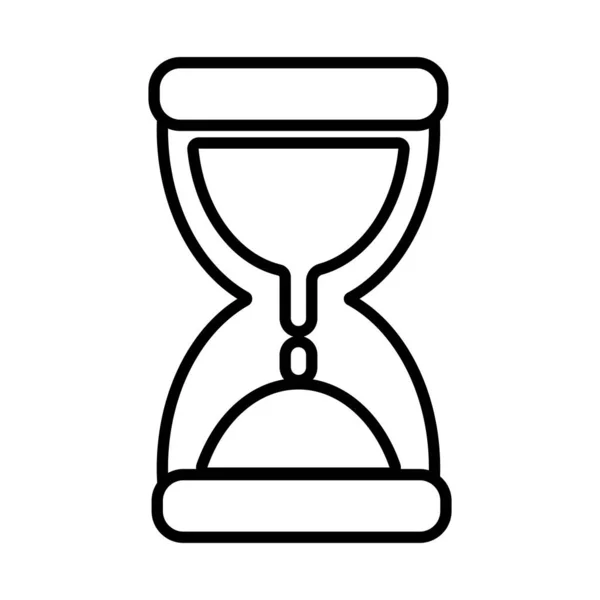Reloj de arena de arena icono de estilo de línea — Vector de stock