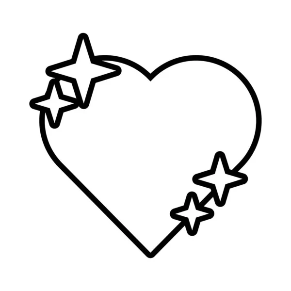 Икона в стиле сердечной линии — стоковый вектор