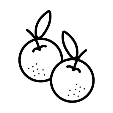 turuncu meyve çizgisi tarzı