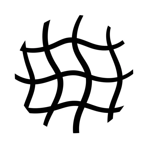 Organiskt netto mönster linje stil — Stock vektor