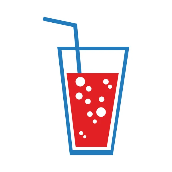 Bebida de soda icono de estilo plano — Vector de stock