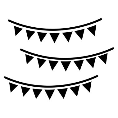 parti çelenk çizgisi biçimi simgesi