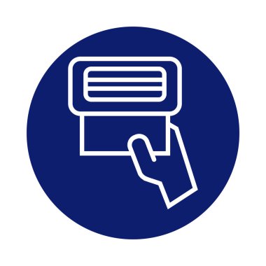 Kağıt havlularla el yıkama. Blok biçimi.