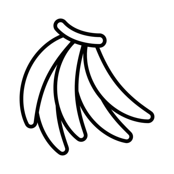 Banánklaszter vonalstílus — Stock Vector