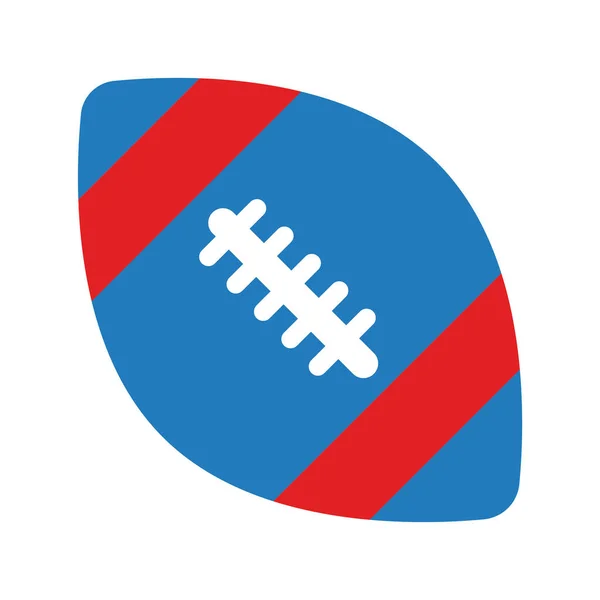 Ballon de sport américain de football style plat — Image vectorielle