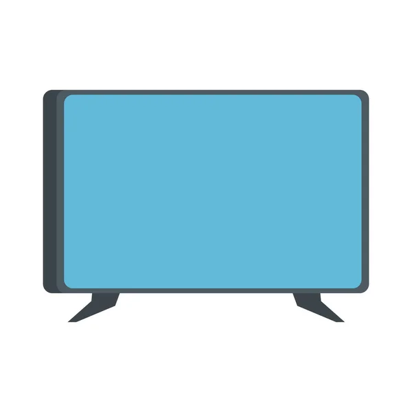 Beyaz arkaplanda televizyon, televizyon sembolü — Stok Vektör