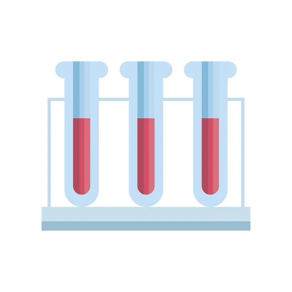 Buizen test met bubbels pictogram — Stockvector