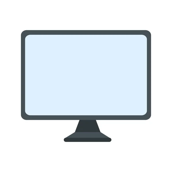 흰색 배경에 분리 된 컴퓨터 화면 — 스톡 벡터