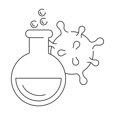 Coronavirus covid 19 için tıbbi tüp testi, satır biçimi
