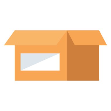 beyaz arkaplan üzerinde parsel kutu kutusu, açık kutu