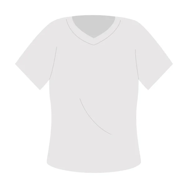 Shirt white color isolated icon — Stock Vector