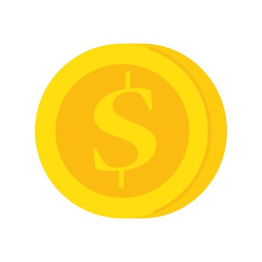 Beyaz arkaplanda izole edilmiş para