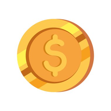 Beyaz arkaplanda izole edilmiş para