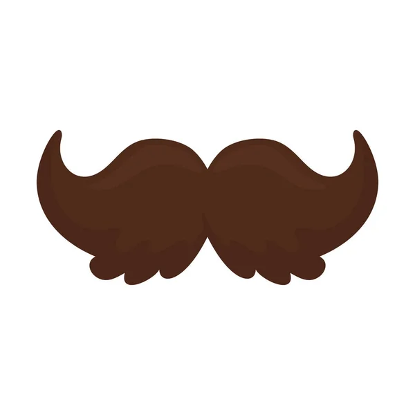 Moustache icon on white background — Stock Vector