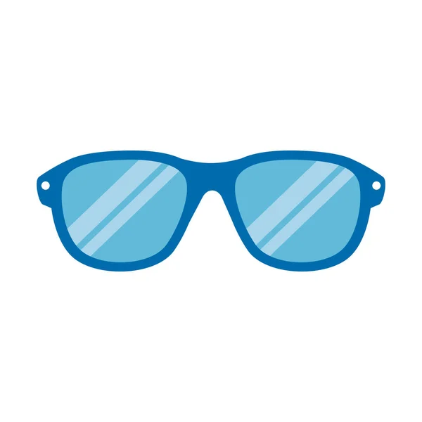 Icono de las gafas, símbolo de las miradas, accesorio sobre fondo blanco — Vector de stock