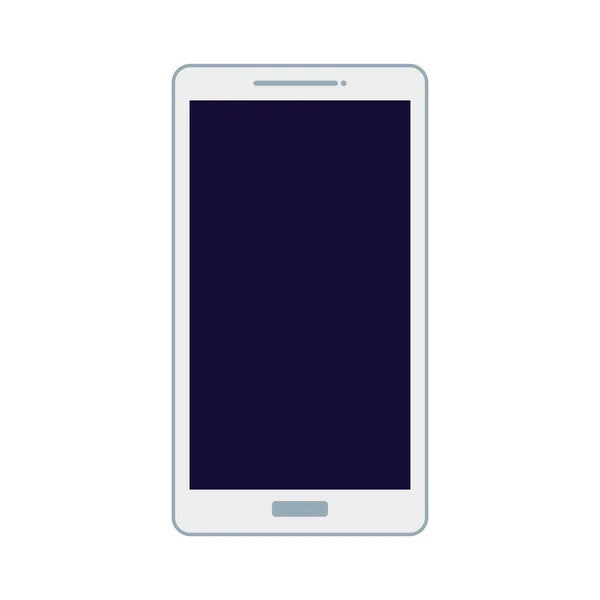 Mobile phone, smartphone device on white background — Stock Vector