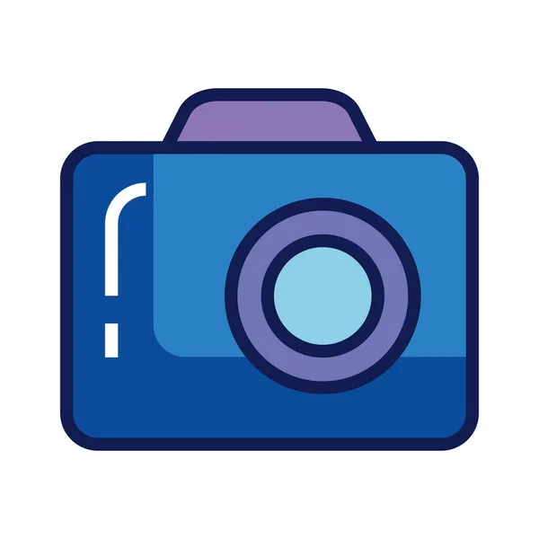 Ikona fotoaparátu na bílém pozadí, symbol kamery — Stockový vektor