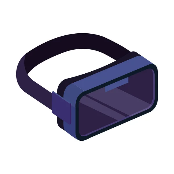 Virtuella verklighet glasögon, isolerade på vit bakgrund — Stock vektor