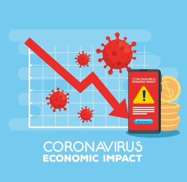 Coronavirus 2019 ncov küresel ekonomiyi etkiler, covid 19 virüsü ekonomiyi çökertir, dünya ekonomik etkisi covid 19, istatistik işleri ve ikonlar düşer