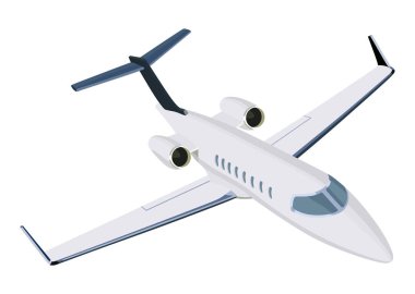 Mavi jet uçak