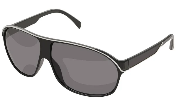 Lado de gafas de sol negras — Vector de stock