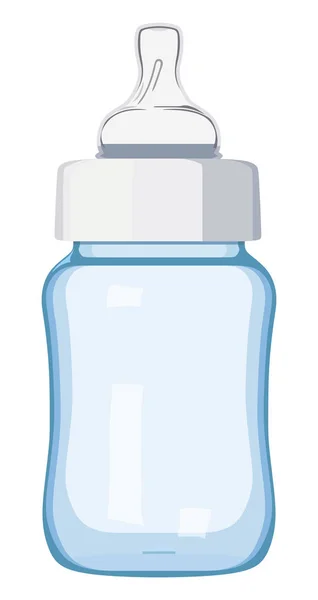 蓝色婴儿奶瓶 — 图库矢量图片