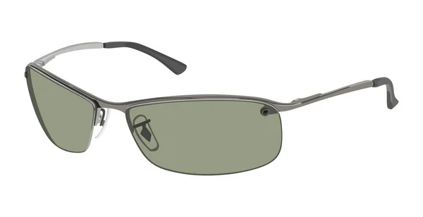 Lado verde gafas de sol — Vector de stock