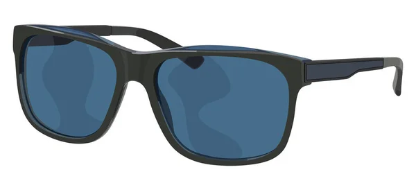 Blå sport solglasögon — Stock vektor