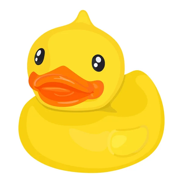 Pato de goma para baño — Vector de stock