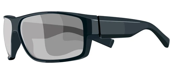 Svarta solglasögon sida — Stock vektor