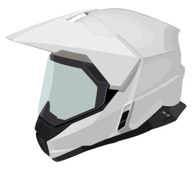 beyaz motosiklet kask 