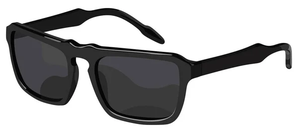 Schwarze Sonnenbrille — Stockvektor