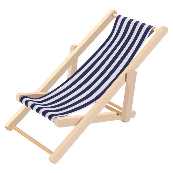 Деревянный шезлонг
