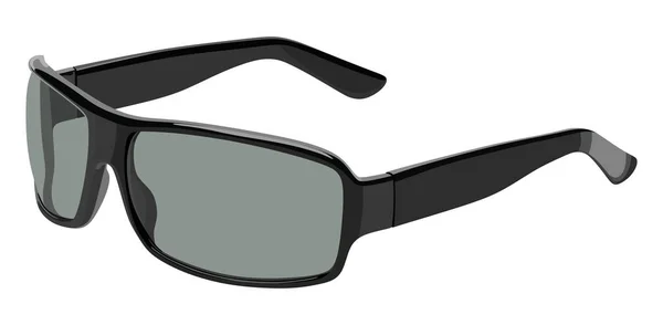 Gafas de sol grises lado — Vector de stock
