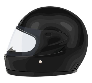 siyah motosiklet kaskı