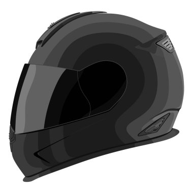 beyaz zemin üzerine siyah motosiklet kask