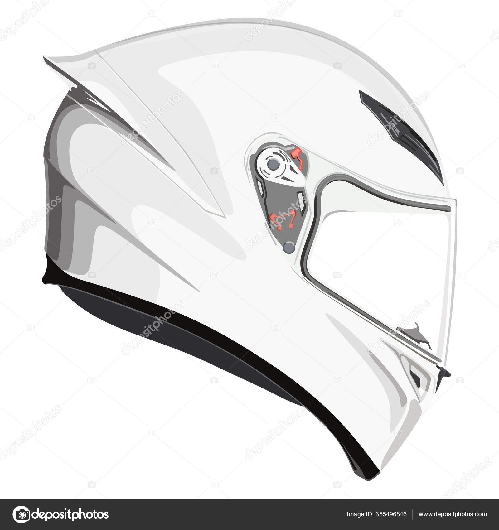 motorcycle helmet vector sketch 7309076 Vector Art at Vecteezy
