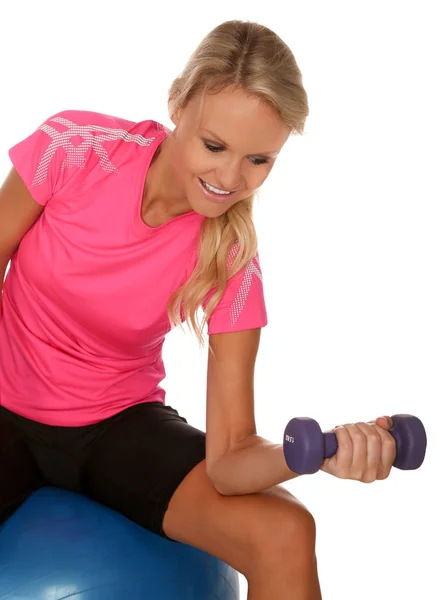 Beuatiful Mulher Exercício — Fotografia de Stock