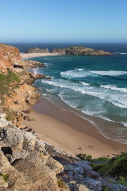 Güzel Coastaline ve okyanus Güney Afrika