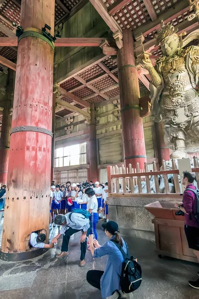 Nara Park Japonsko Října 2016 Hlavní Vchod Chrámu Todai Velký — Stock fotografie