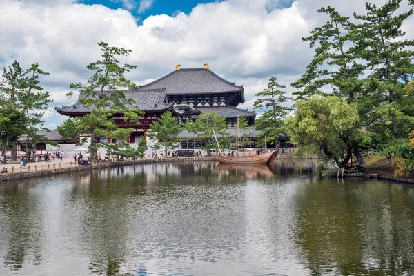 Nara Park Japonsko Října 2016 Hlavní Vchod Chrámu Todai — Stock fotografie