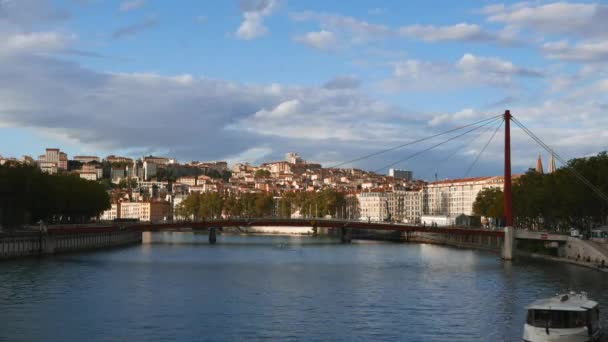 Timelipse Lyon la ciudad Francia — Vídeos de Stock