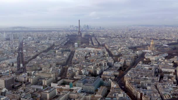 Dag och natt på Paris - tid-lipse — Stockvideo