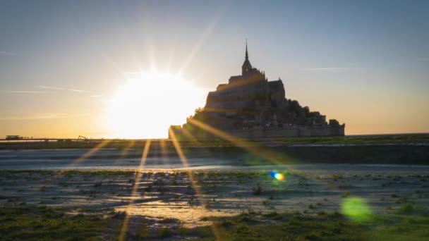 Mont saint michel - Normandiya - Fransa — Stok video