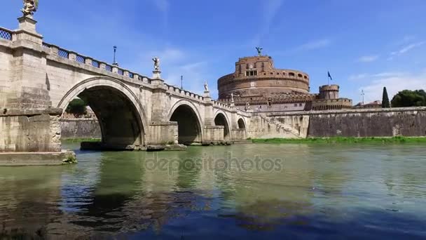 Roma città e Tibre Italia — Video Stock