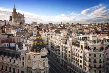 Madrid şehir merkezinde, Gran Via İspanya