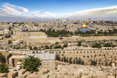 Jerusalem city in Israel clipart