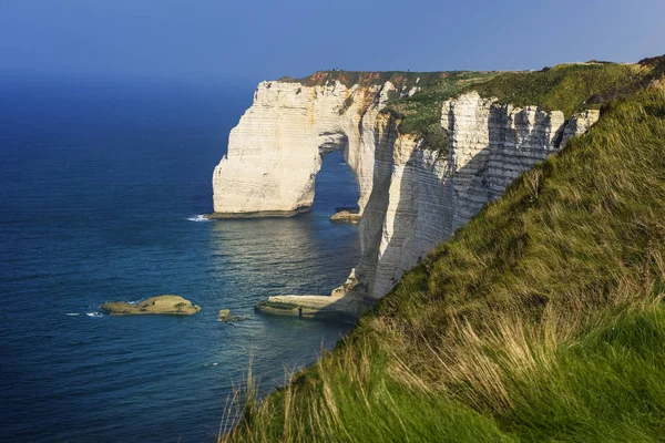 Etretat γκρεμό Γαλλία — Φωτογραφία Αρχείου