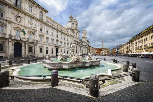 Piazza Navona Rzym Włochy Europa Rome Starożytny Stadion Dla Konkursów — Zdjęcie stockowe