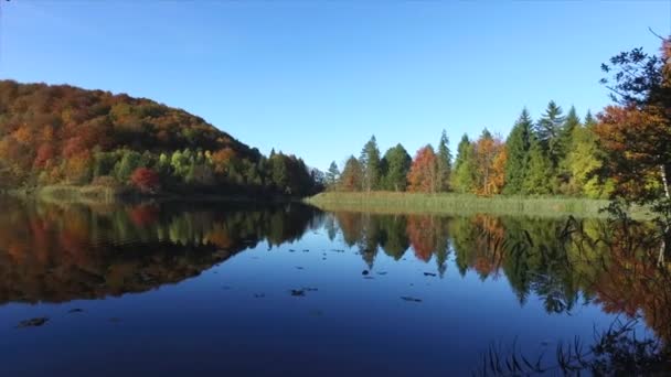 Waterfall Lake Plitvice National Park Beautiful Place Croatia — Stock Video